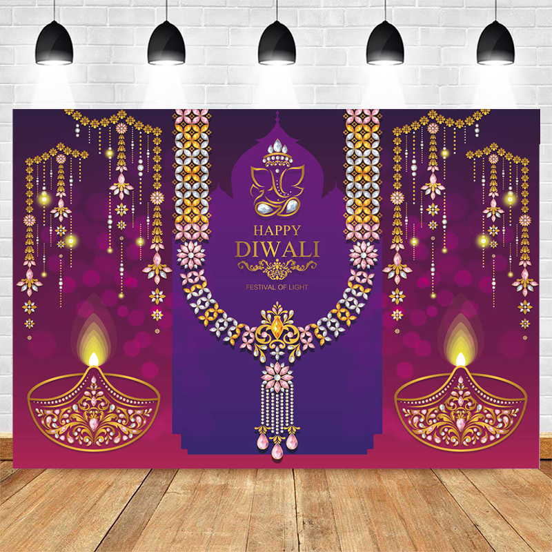 Lighting Decoration For Diwali - Happy Diwali Fondale fotografico Festival di