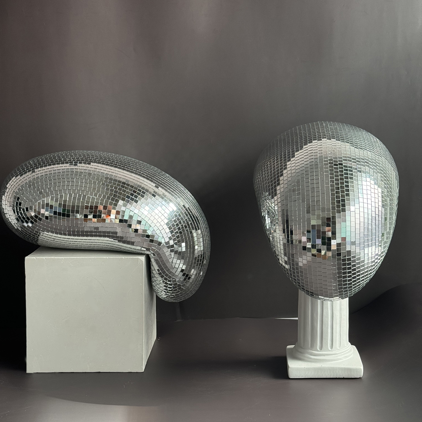 Disco Ball Mirror - 28 cm Melted Disco Ball Specchio