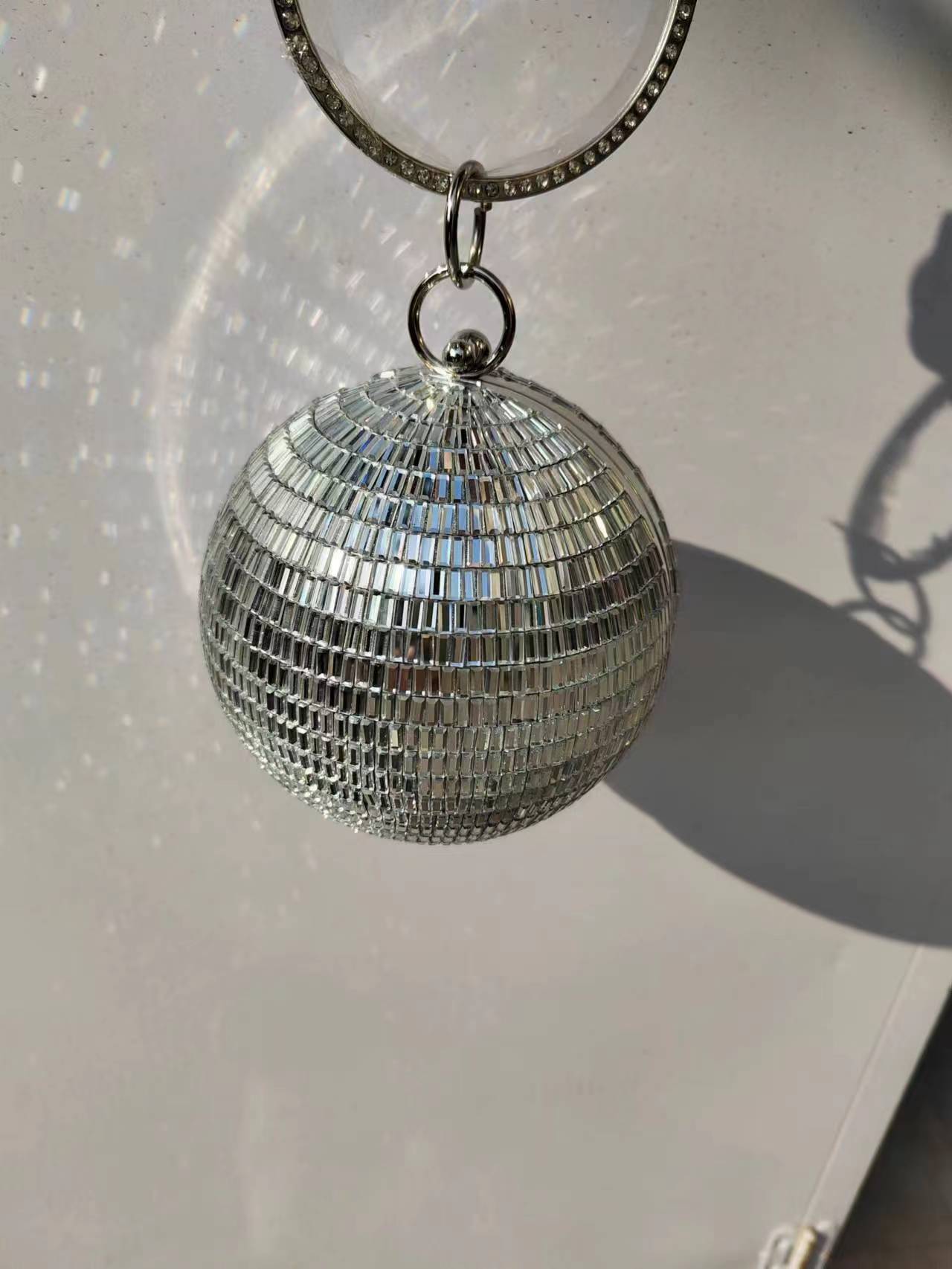 Disco Ball Mirror - 2025 Borsa di fascia alta Argento