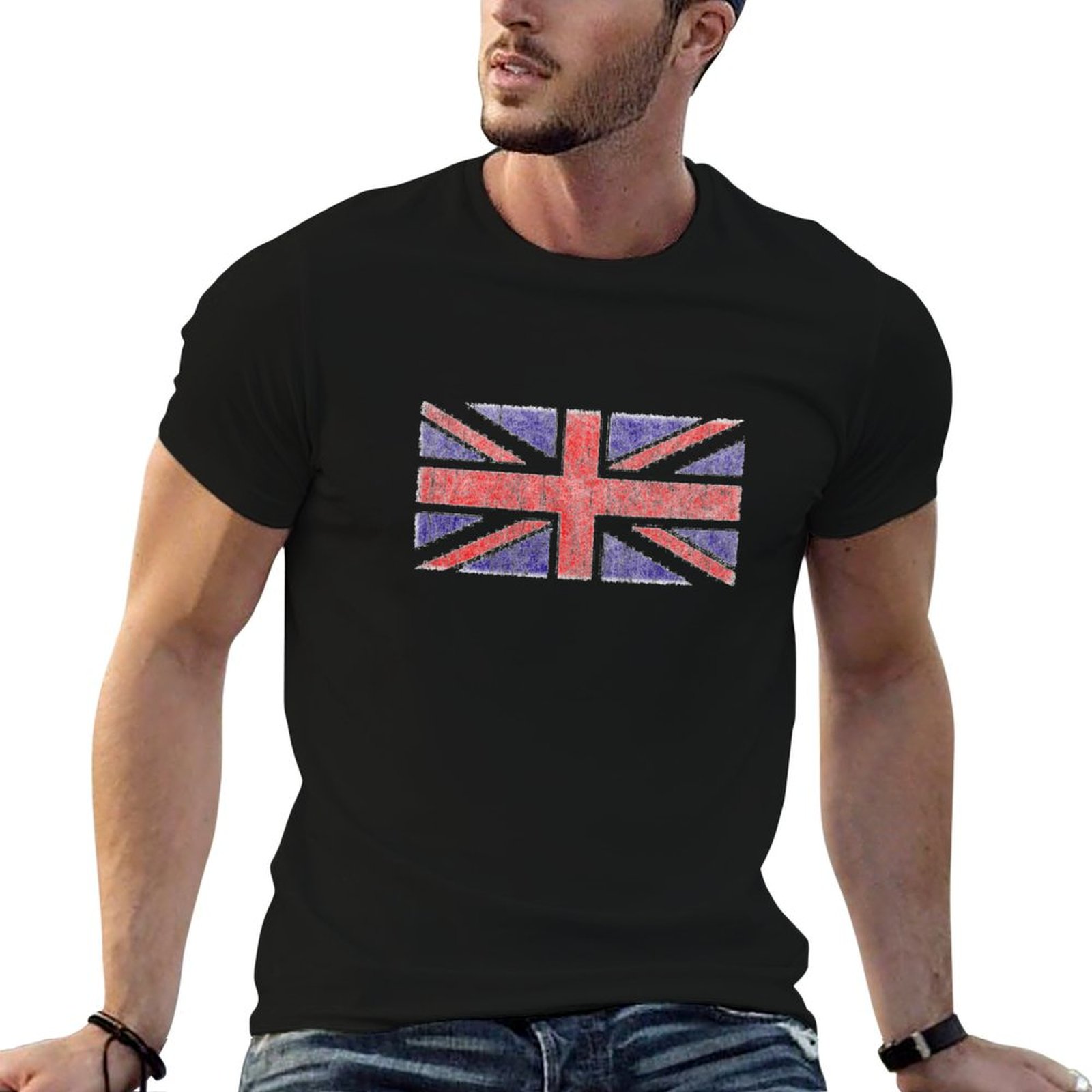 Union Lighting & Decor Hours - T-shirt vintage con bandiera Union Jack