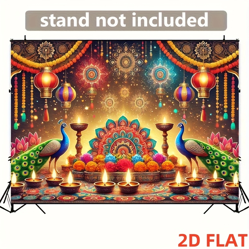 Lighting Decoration For Diwali - Tapestry Lanterna Pavone Diwali, Decorazione per
