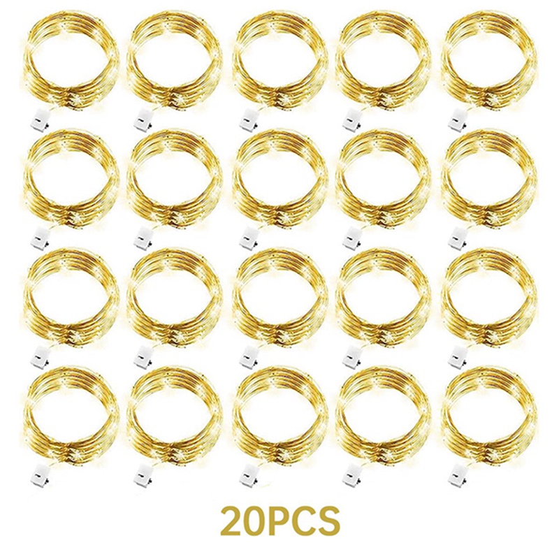 Decor Lighting Pack - 20 Pack String Fairy Lights 20Led