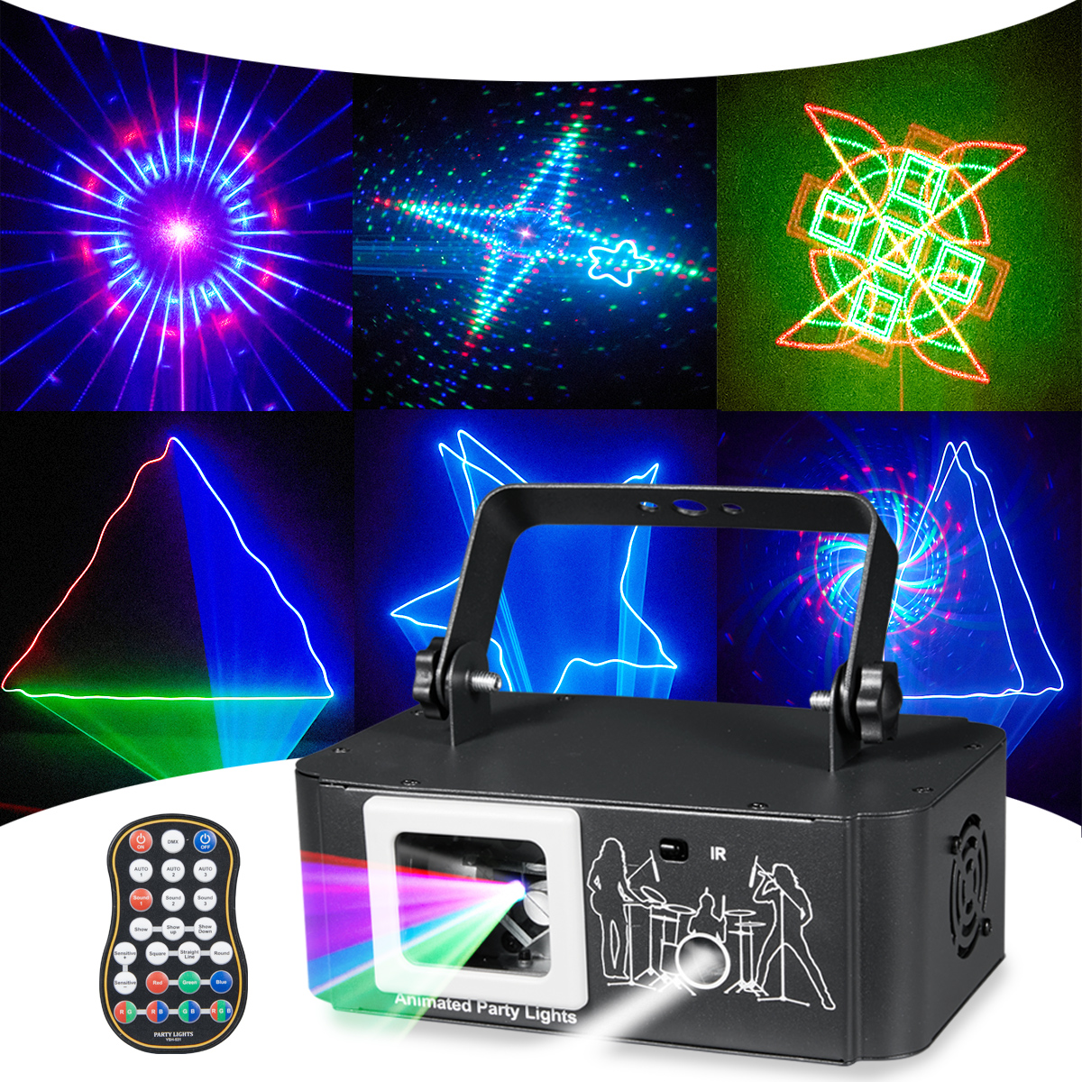 Home Decor Lighting Manufacturer - Luci DJ RGB Wuzstar con attivazione