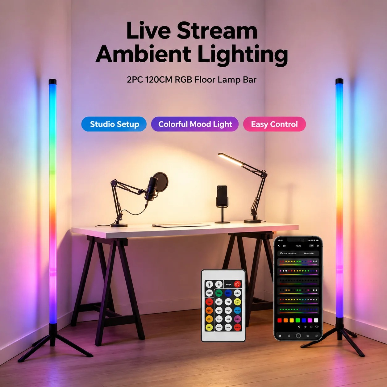 Set di 2 Lampade da Terra RGB  - Decor Lighting Pack recensione e prezzo