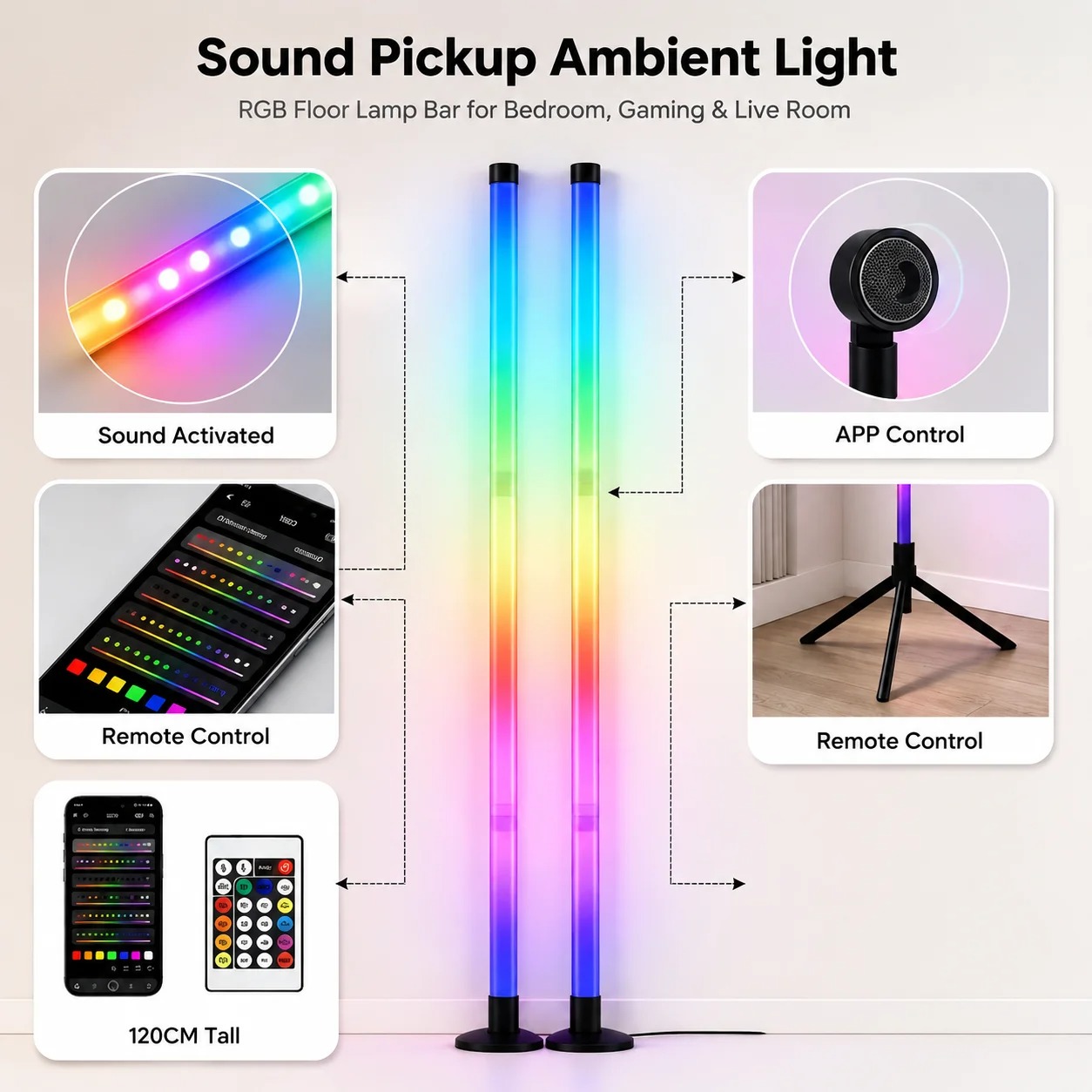 Set di 2 Lampade da Terra RGB  - Decor Lighting Pack recensione e prezzo