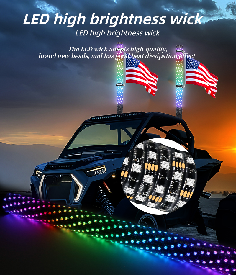 2FT RGB Flagpole Light LED whi - Decor Kart Lighting recensione e prezzo
