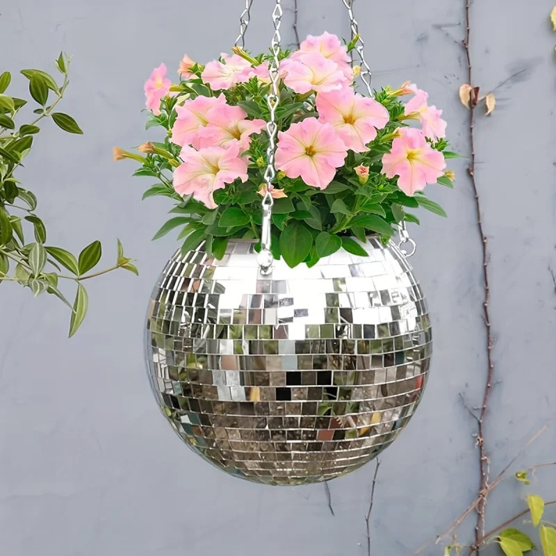 Fioriera a sfera con specchio  - Disco Ball Mirror recensione e prezzo