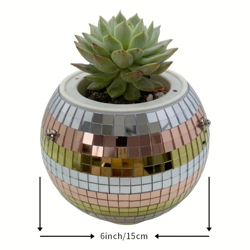Fioriera a sfera con specchio  - Disco Ball Mirror recensione e prezzo