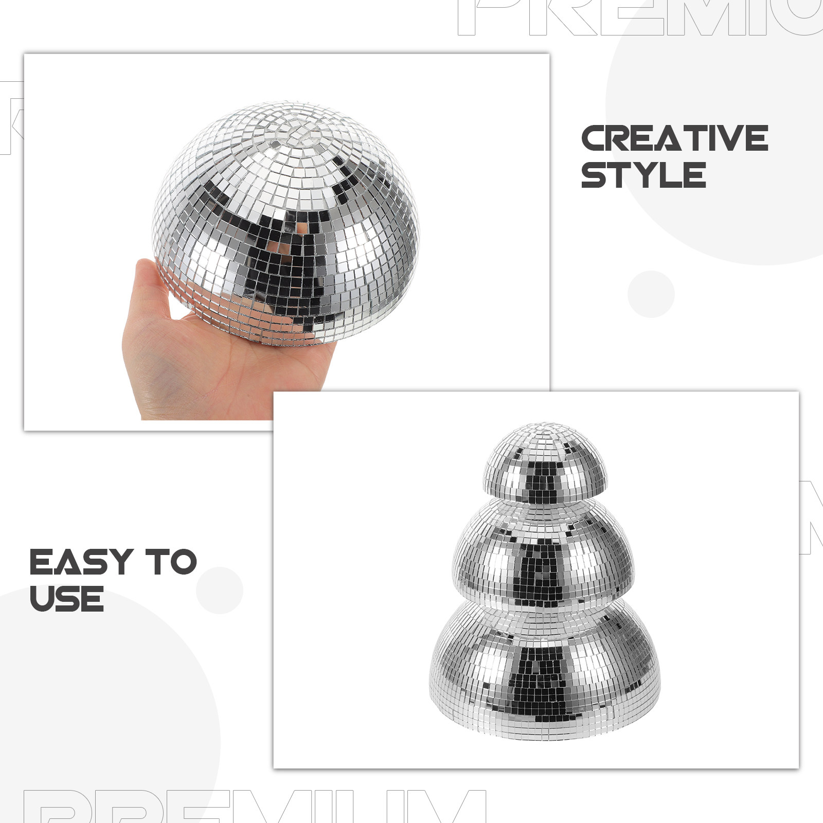 3 Pezzi di Sfere Decorative a  - Disco Ball Mirror recensione e prezzo