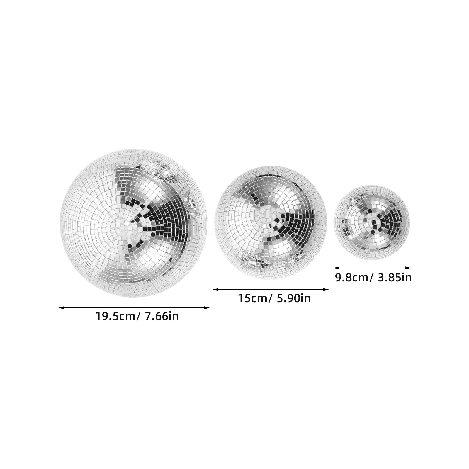 3 Pezzi di Sfere Decorative a  - Disco Ball Mirror recensione e prezzo