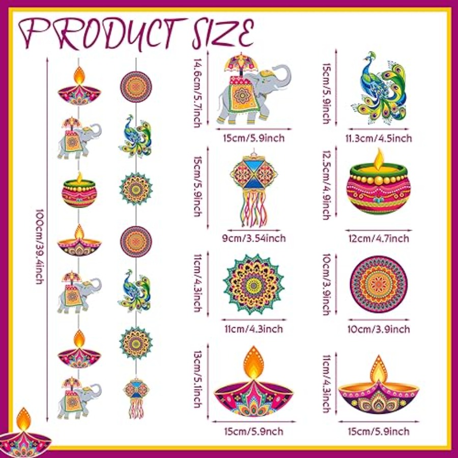 8 Pezzi Decorazioni Appese per - Lighting Decoration For Diwali recensione e prezzo