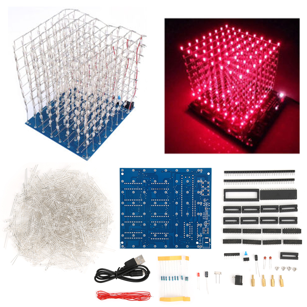 Kit Luce LED 3D Quadrata 8x8x8 - Home Decor Lighting Manufacturer recensione e prezzo