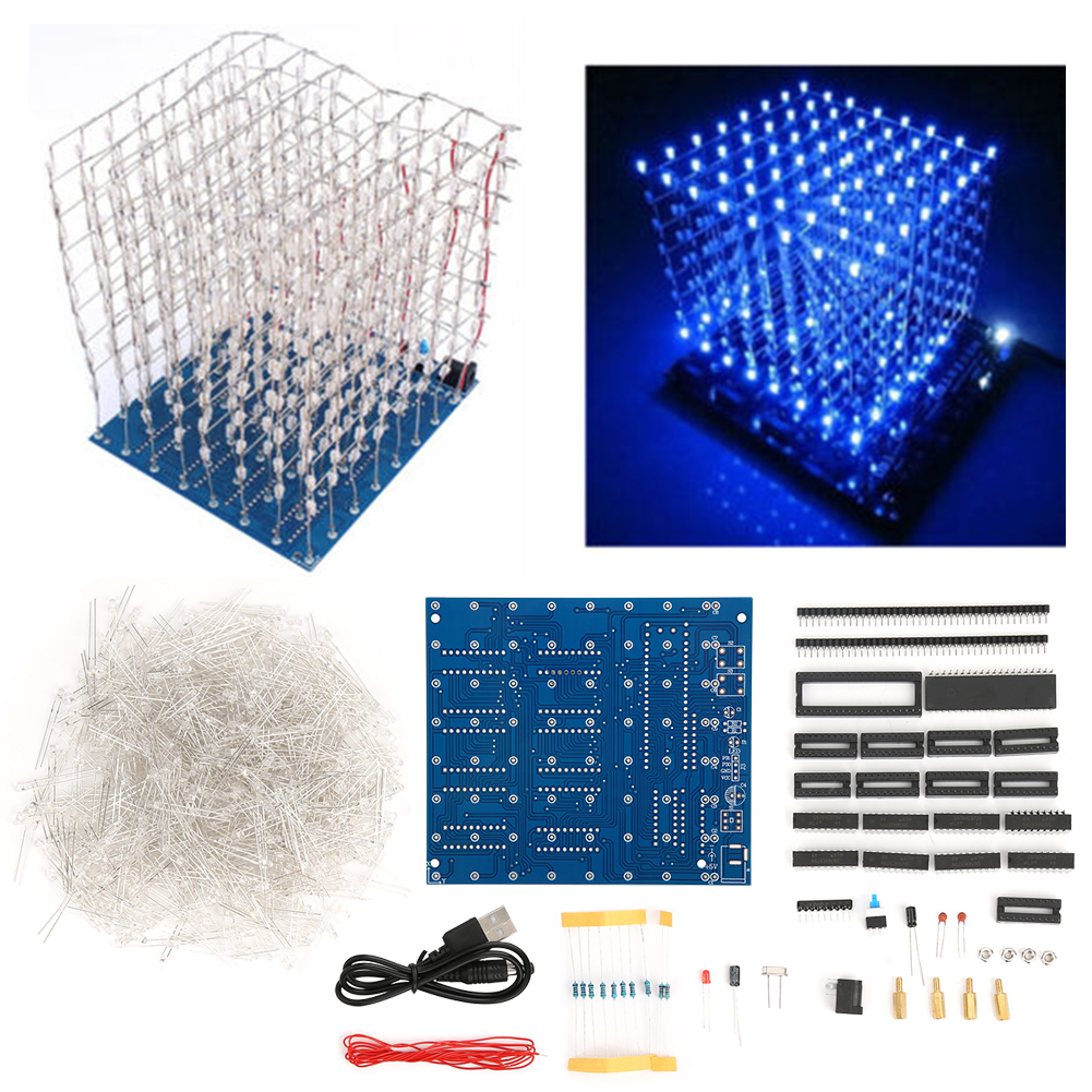 Kit Luce LED 3D Quadrata 8x8x8 - Home Decor Lighting Manufacturer recensione e prezzo