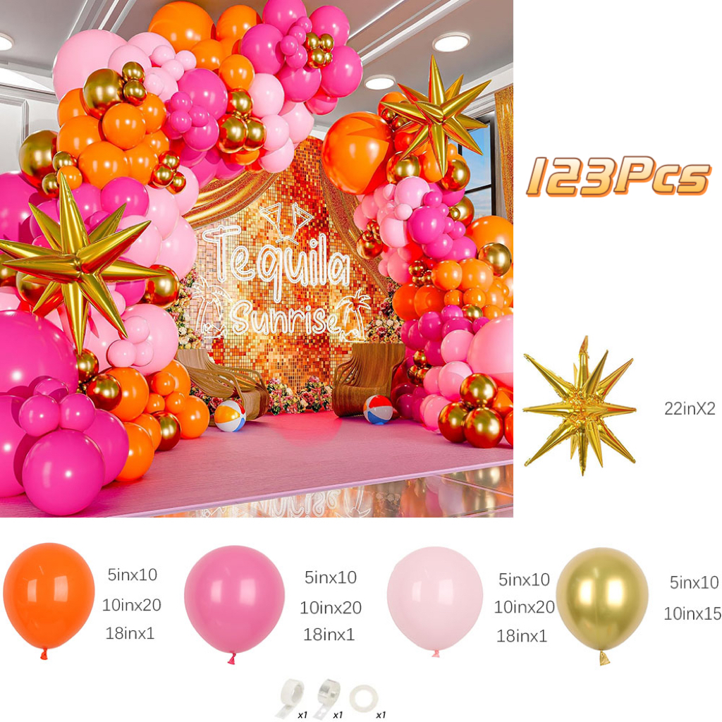 Kit di 123 Palloncini in Latti - Orange Lighting Decor recensione e prezzo