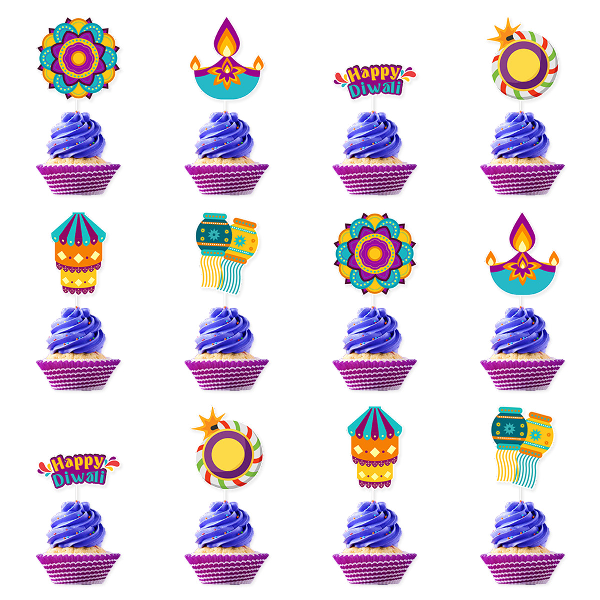 Decorazione per torta a tema D - Lighting Decoration For Diwali recensione e prezzo