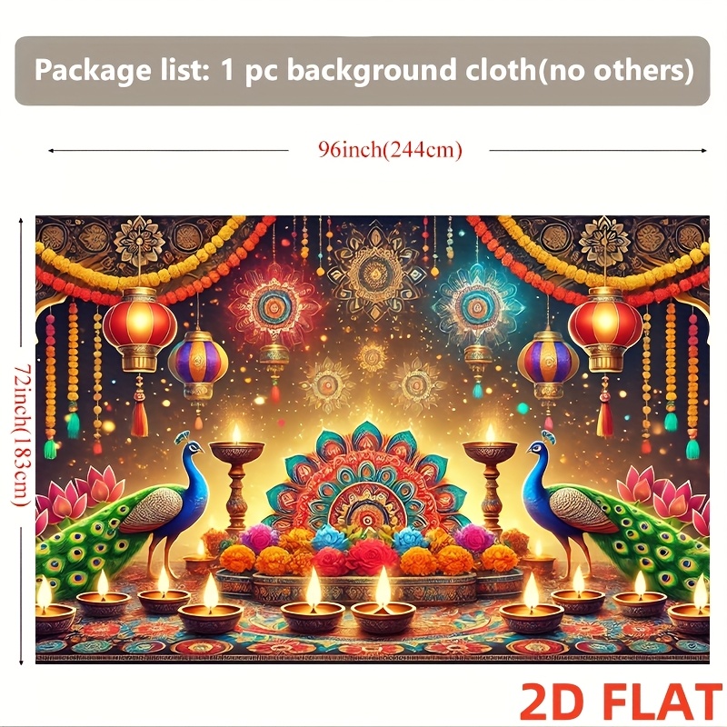 Tapestry Lanterna Pavone Diwal - Lighting Decoration For Diwali recensione e prezzo
