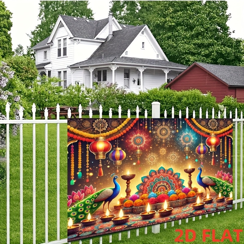 Tapestry Lanterna Pavone Diwal - Lighting Decoration For Diwali recensione e prezzo
