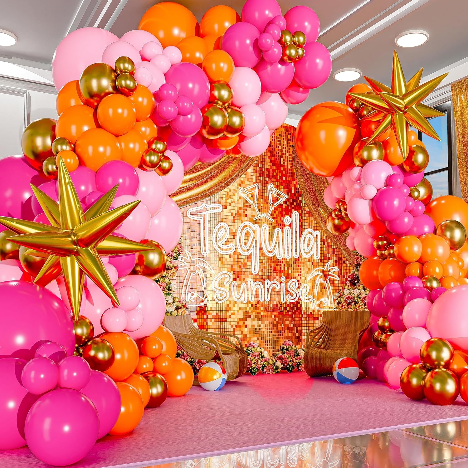 Kit arco palloncini rosa caldo - Orange Lighting Decor recensione e prezzo