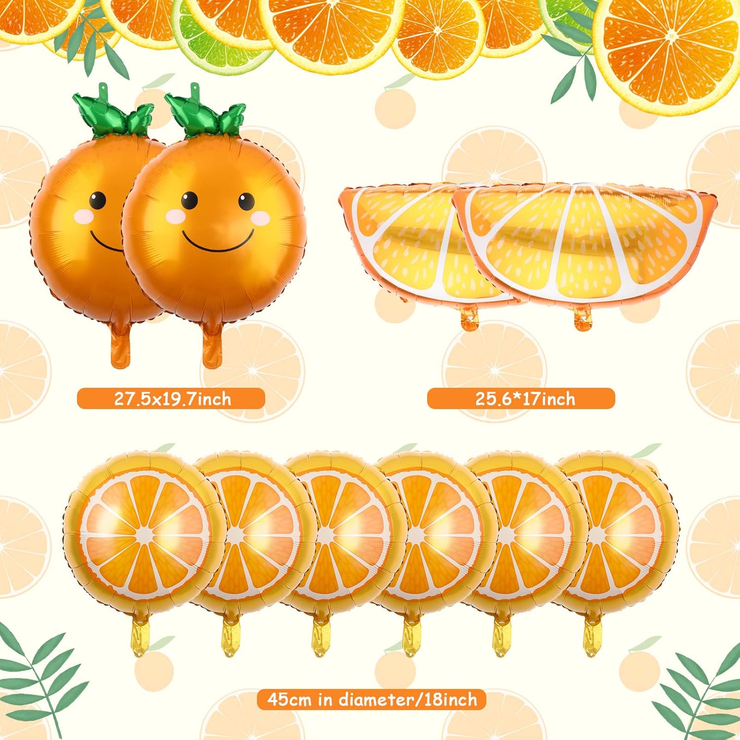 10 Palloncini a Forma di Fetta - Orange Lighting Decor recensione e prezzo