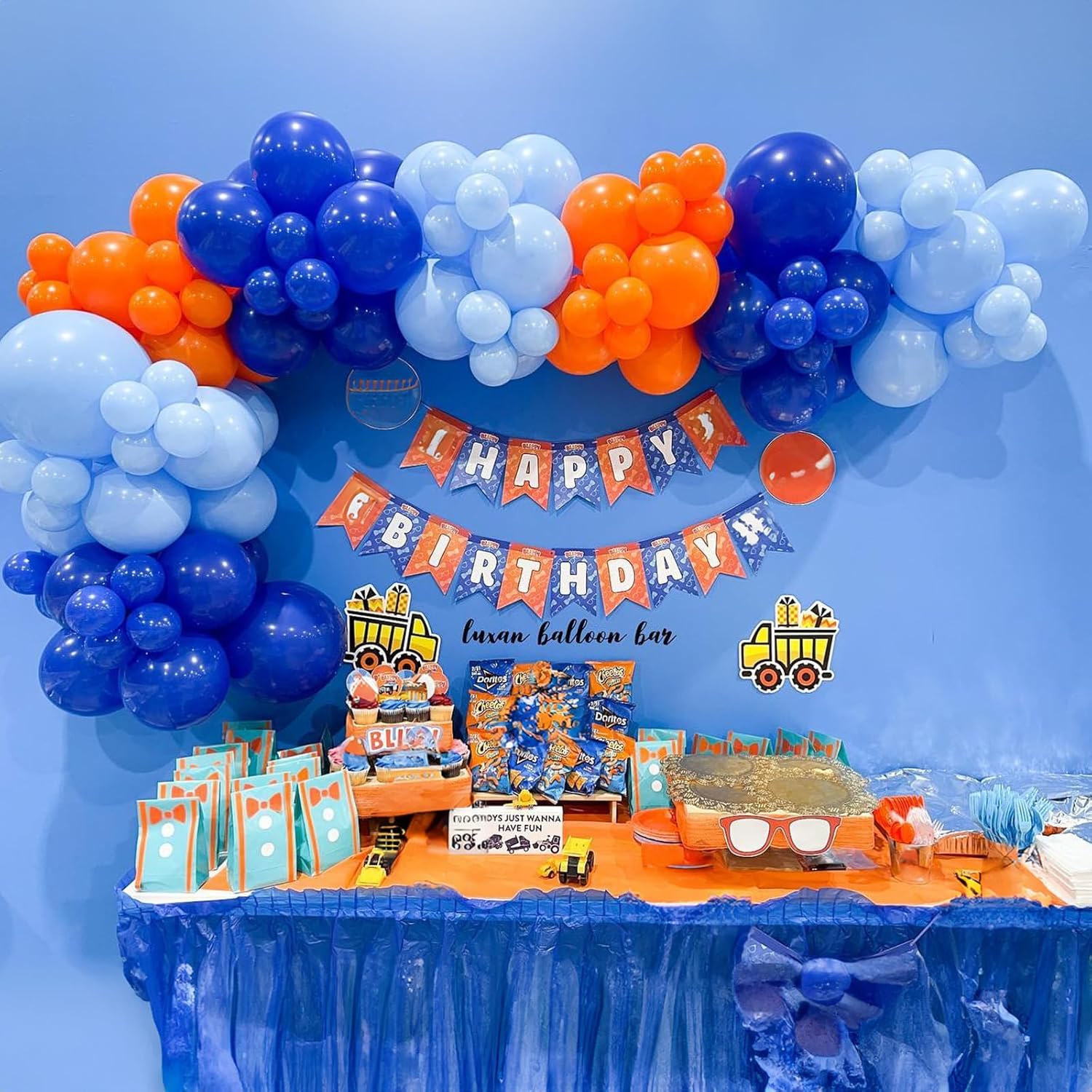 Palloncino arancione blu arco  - Orange Lighting Decor recensione e prezzo