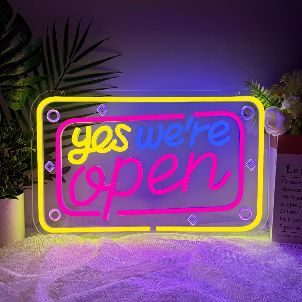 Insegna al Neon 'Yes We're Ope - Lighting Decor Store recensione e prezzo