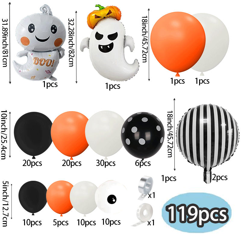 Kit Arco Palloncini Halloween  - Orange Lighting Decor recensione e prezzo