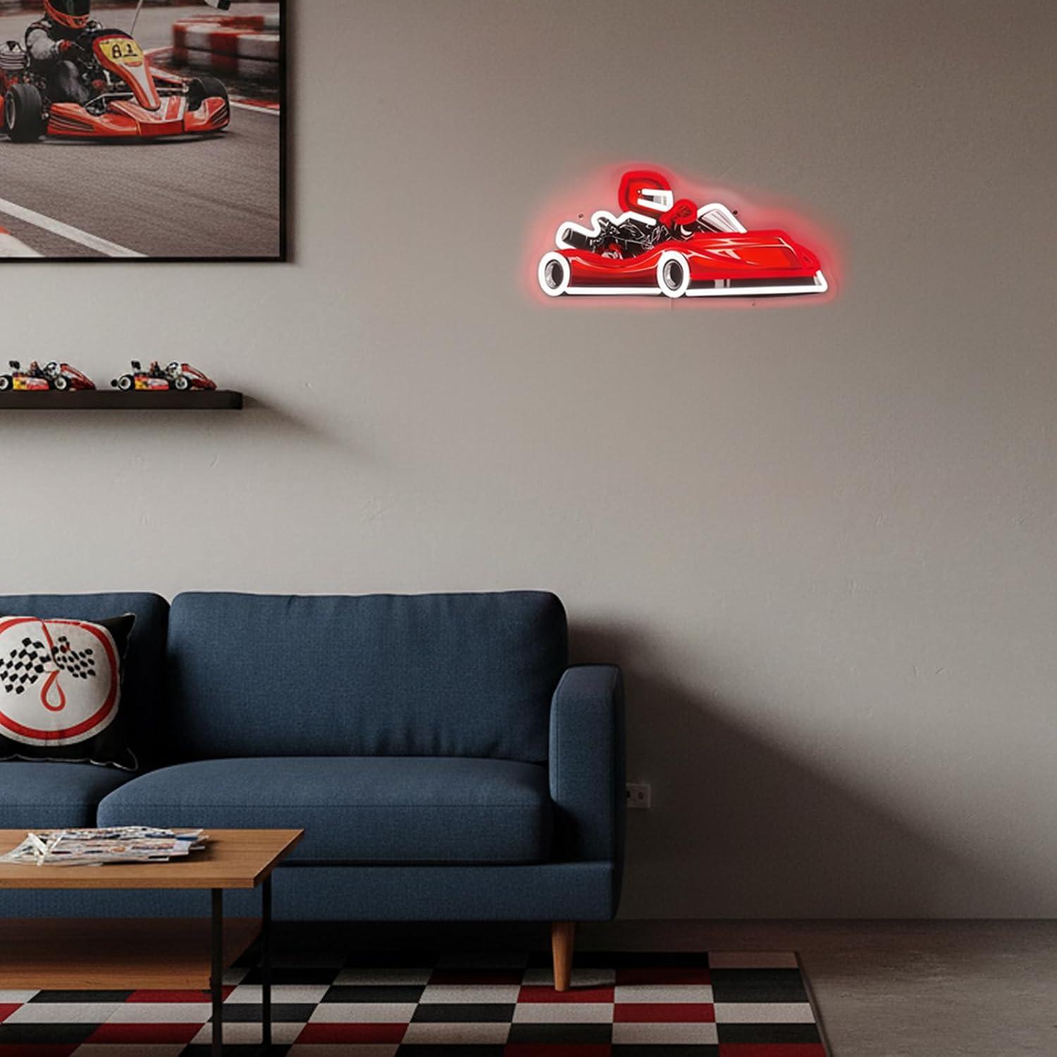 Insegna al Neon Go Kart Racer, - Decor Kart Lighting recensione e prezzo